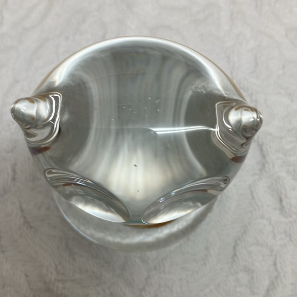 Spode hand blown, hand cut lead crystal owl figurine or paper weight - Picture 3 of 5